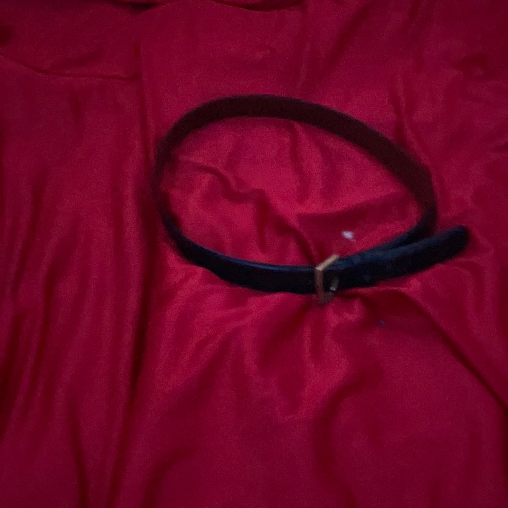 Real leather belt